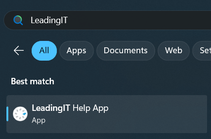 LeadingIT Help App