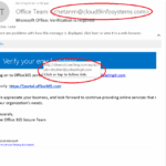 email showing an unsecure link, Cybersecurity, Ransomware Protection