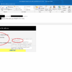 Email showing content of a scam email, Cybersecurity, Ransomware Protection