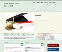 alden-hebron home page web design, Cyberscore, cyber security companies Chicago