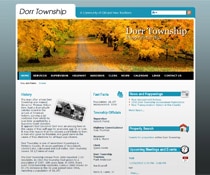 dorr township homepage - website design, Cyberscore, cyber security companies Chicago