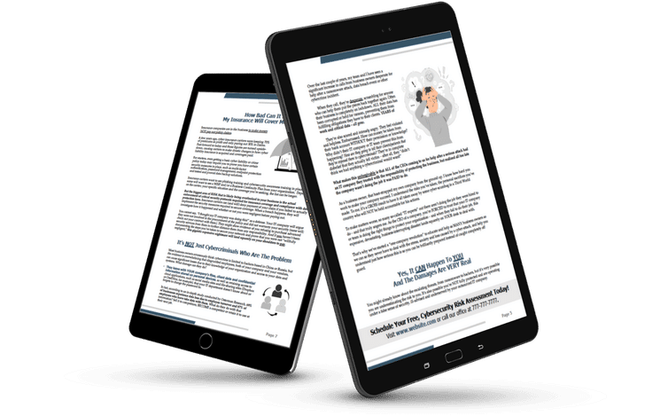 ipad with newsletter displayed, Cybersecurity, Ransomware Protection